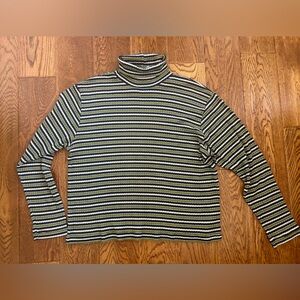Vintage 90s striped turtleneck
